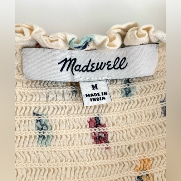 Madewell Seamed Button-Down Shirt in Confetti Floral, Medium - Picture 7 of 8